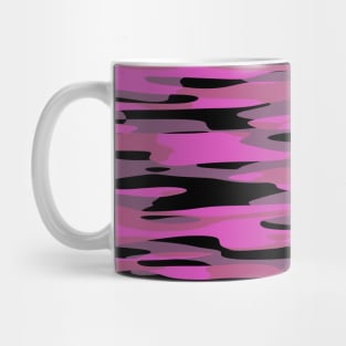 black pink and gray camo abstract 5 Mug